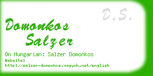 domonkos salzer business card
